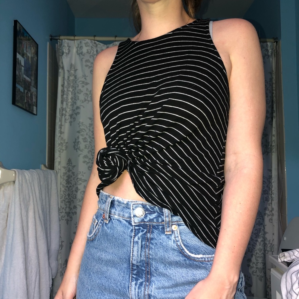 Mossimo Black and White Striped Tank